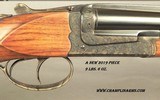 CHAPUIS 450/400 3" N. E.- NEW 2019- MOD. BROUSSE- NICE WOOD- 95% FLORAL ENGRAVING & GAME SCENE- 9 Lbs. 6 Oz.- 25 5/8" EJECT Bbls.- READY for - 2 of 4