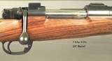 CLASSIC ARMS CORP.- 270 WIN.- MAUSER 1909 ARGENTINE ACTION- 24" Bbl. W/O OPEN SIGHTS- EXC. POINT PATTERN CHECKERING- CANJAR TRIGGER- NICE RIFLE - 2 of 5