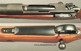 HOLLAND & HOLLAND 375 H&H- MADE ABOUT 1956- REMINGTON MOD. 30 ACTION- 24 1/2" Bbl.- OPEN SIGHTS- DEEP MAGAZINE BOX- ACCURATE RIFLE - 3 of 5