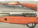 HOLLAND & HOLLAND 375 H&H- MADE ABOUT 1956- REMINGTON MOD. 30 ACTION- 24 1/2" Bbl.- OPEN SIGHTS- DEEP MAGAZINE BOX- ACCURATE RIFLE - 1 of 5