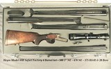 HEYM 500 3"- 470- 375 H&H & 20 BORE- ORIG. FACTORY 4 Bbl. SET- MOD 88B SAFARI- 1992- MATCHING SERIAL NUMBERS- 375 H&H SCOPED- 20 w/ 7 BRILEY CHOK - 1 of 5