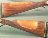 GRULLA 16 BORE 3 GUN SET- ALL SIDELOCK EJECTOR w/ 27 1/2" Bbls.- ALL with 98% ENGRAVING COVERAGE- STRAIGHT STOCKS at 15"- SOLID WOOD on ALL - 5 of 7