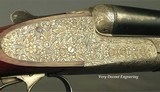 GRULLA 16 BORE 3 GUN SET- ALL SIDELOCK EJECTOR w/ 27 1/2" Bbls.- ALL with 98% ENGRAVING COVERAGE- STRAIGHT STOCKS at 15"- SOLID WOOD on ALL - 3 of 7
