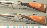GRULLA 16 BORE 3 GUN SET- ALL SIDELOCK EJECTOR w/ 27 1/2" Bbls.- ALL with 98% ENGRAVING COVERAGE- STRAIGHT STOCKS at 15"- SOLID WOOD on ALL - 7 of 7