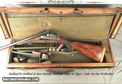 HOLLAND & HOLLAND PARADOX 12 BORE- ROYAL SIDELOCK EJECT HAMMERLESS- 28" EJECT Bbls.- NITRO PROVED in LONDON in 2004- VERY ACCURATE- ORIG. O&L CAS