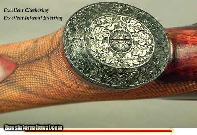 JAEGER, PAUL 7mm REM. MAG.- TOTAL CLAUS WILLIG RELIEF ENGRAVING with a GAME SCENE on the BOTTOM METAL w/GOLD- FN MAUSER ACTION- BUILT 1981 - Image 5 of 5
