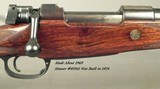HOLLAND & HOLLAND 308 NORMA MAG.- SINGLE SQUARE BRIDGE COMMERCIAL MAUSER- MADE ABOUT 1969- EXC. WOOD- MODERN TRIGGER- NEVER SCOPED- NICE - 2 of 6