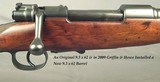 MAUSER 9.3 x 62 MAUSER- REBARRELED in 2009 by GRIFFIN & HOWE to the ORIGINAL CARTRIDGE- MADE in 1914- COMMERCIAL SPORTER TYPE B- NICE RIFLE - 2 of 6