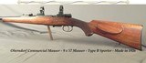 MAUSER 9 x 57 MAUSER- COMPLETE REFINISH by DUANE WIEBE- COMMERCIAL SPORTER TYPE B MADE in 1926- TALLEY BASES & RINGS- MOD. 70 TYPE SAFETY - 1 of 6