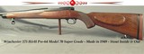WINCHESTER 375 H&H SUPER GRADE MODEL 70 PRE-64- 1949- A VERY SOLID WORKING RIFLE- THE BORE is as NEW- SOLID STOCK INSIDE & OUT- EXC. MECHANICS - 1 of 6