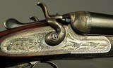 MIDLAND 12 HAMMER TOPLEVER GAME GUN- EXC. ORIG. COND.- MADE in 1935- 28" EXTRACT Bbls.- DOLLS HEAD THIRD BITE- EXC. BORES- 80% ENGRAVING- SOLID P - 4 of 9