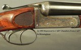 MIDLAND 12 BOXLOCK GAME GUN- MADE in 1936- 28" EXTRACT Bbls.- 1993 BIRMINGHAM PROOF to 2 3/4" FROM 2 1/2"- EXC. BORES- 75% ENGRAVING- 6 - 2 of 6