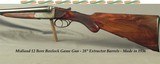 MIDLAND 12 BOXLOCK GAME GUN- MADE in 1936- 28" EXTRACT Bbls.- 1993 BIRMINGHAM PROOF to 2 3/4" FROM 2 1/2"- EXC. BORES- 75% ENGRAVING- 6 - 1 of 6