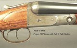 PARKER 12 VH- 32" Bbls.- QUALITY RE-STOCK w/ EXC. ENGLISH WALNUT- 1912 PARKER in SOLID COND.- NEW FOREND & BUTTSTOCK- EXC. BORES- 8 Lbs. 4 Oz. - 2 of 6