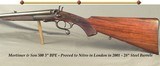 MORTIMER 500 3" NITRO UNDERLEVER HAMMER GUN- 28" STEEL Bbls.- ORIG. BLACK POWDER PROVED to NITRO in LONDON in 2001- EXC. BORES- PH ROLF ROHW - 1 of 5