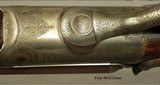 STEPHEN GRANT 450 3 1/4" BPE- EXC. 1888 CLASSIC UNDERLEVER HAMMER EXP.- EXC. BORES- 85% FINE SCROLL ENGRAVING- EXC. WOOD- LOAD INFO- O&L CASE - 8 of 9