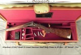 WINCHESTER (CSMC) 28 Ga. BABY FRAME MODEL 21 GRAND AMERICAN- 5 GOLD INLAYS- SUPER ACCURATE ENGRAVING- OUTSTANDING WOOD- BRILEY CHOKES- CASED - 1 of 12