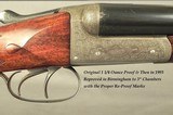 DIXON 12 BIRMINGHAM BOXLOCK GAME GUN- 30" EXTRACT Bbls.- 1993 BIRMINGHAM PROOF to 3" FROM ORIG. 1/4 Oz. PROOF- EXC. BORES- 99% ENGRAVED- SOL - 3 of 6