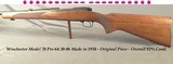 WINCHESTER 30-06 MOD 70 PRE-64- MADE in 1950- OVERALL 92% COND.- BORE is EXC.- MACHINED INTEGRAL FRONT RAMP- Bbl. BLUE 98%- RECEIVER BLUE 97%- HONEST - 1 of 6
