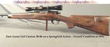 DALE GOENS- 30-06- SPRINGFIELD ACTION- PURE CLASSIC STYLE- UNIQUE GOENS WRAP AROUND CHECKERING with UNUSUAL TOUCH- 99% COND.- NICE WOOD - 1 of 8