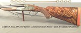 GRIFFIN & HOWE 600 N. E. DOUBLE RIFLE- CONTINENTAL MODEL BOXLOCK- 23" EJECT CHOPPER LUMP Bbls.- 95% ENGRAVING- EXC. WOOD- 97% COND.- SOLID