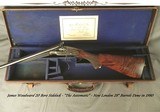 WOODWARD 20 BORE SIDELOCK SxS- "THE AUTOMATIC"- 95% ORIG. CASE COLORS- OUTSTANDING WOOD- LONDON 28" Bbls. INSTALLED in 1980- SUPER COND - 1 of 11