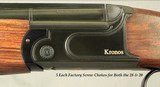 ANTONIO ZOLI 28 & 20 BORE O/U BOXLOCK MOD. KRONOS SPORT- MADE 2010- BOTH Bbls. 32"- FACTORY SCREW CHOKES BOTH 28 & 20- OVERALL 97%- IDEAL DIMENSI - 2 of 4