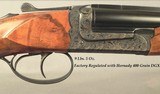 CHAPUIS 450/400 3" N. E.- NEW- MODEL BROUSSE- VERY NICE WOOD- 95% FLORAL ENGRAVING & GAME SCENE- REMOVABLE BLOCKS in RIB for SCOPE MOUNTS or RED - 2 of 7