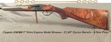 CHAPUIS 450/400 3" N. E.- NEW- MODEL BROUSSE- VERY NICE WOOD- 95% FLORAL ENGRAVING & GAME SCENE- REMOVABLE BLOCKS in RIB for SCOPE MOUNTS or RED - 1 of 7