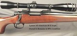 REMINGTON 222 VARMINT MOD. 700 BDL- 24" HEAVY Bbl. at .829" at the MUZZLE- LYMAN ALL-AMERICAN 10 X SCOPE- OVERALL 98% COND.- 10 Lbs. 3 Oz. - 2 of 5