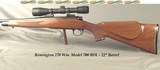 REMINGTON 270 WIN. MODEL 700 BDL- 22" BARREL- MODERN WEAVER CLASSIC 4 X SCOPE- OVERALL 92% CONDITION- THE BORE as NEW- ORIG. PIECE - 1 of 5
