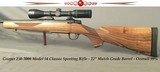 COOPER 250-3000 MOD 54 CLASSIC- KAHLES 3 - 9 x 42 SCOPE- 22" MATCH GRADE Bbl.- VERY NICE WOOD- SATIN BLUE - OVERALL at 99%- 13 7/8" LOP- 7 L - 1 of 5