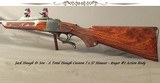JACK HAUGH & SON- 7 x 57- TOTAL HAUGH ENGRAVED CUSTOM RUGER #1- SUPER WOOD & CHECKERING- NICE ENGRAVING- GREAT WORKMANSHIP- NEAT STUFF - 1 of 9