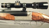 CHAPUIS 9.3 x 74R- MOD RGEX S x S- NICE UPGRADED WOOD- FACTORY QD PIVOT MOUNTS- LEUPOLD 1.5 x 5- 90% ENGRAVING- OVERALL 97% COND.- ACCURATE- NICE - 2 of 6