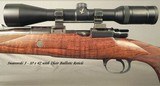 RIGBY- LONDON- 7mm REM. MAG.- MAUSER ACTION- 1988- ENGRAVED ACTION & FLOORPLATE- H&H LEVER QD MOUNTS- SWAROVSKI 3 x 10- VERY NICE WOOD- CANJAR TRIGGER - 2 of 6