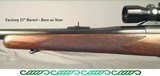 WINCHESTER 375 H&H MOD 70 PRE-64- REMAINS in VERY NICE COND. & ALL ORIG.- 1952- BURRIS 1.5 x 6- OVERALL 92% COND.- BORE as NEW- INTEGRAL FRONT RAMP - 6 of 6