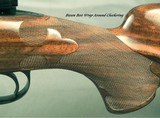 BIESEN 7mm REM. MAG.- COMPLETE CUSTOM with a 1947 PRE-64 MOD. 70 ACTION- A TRUE BIESEN CLASSIC STOCK- WRAP AROUND FLEUR-DE-LIS CHECKERING- OVERALL 98% - 5 of 8