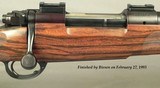 AL BIESEN 375 H&H- TOTAL BIESEN CUSTOM- 1953 PRE-64 MOD. 70 ACTION- NOVEL TRAPDOOR RECOIL PAD- BIESEN WRAP AROUND FLEUR-DE-LIS- EXC. WOOD- OVERALL 98% - 2 of 10