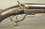 THOMAS BLAND 577 3" BPE- EXC. BORES- VERY SOLID UNDERLEVER REBOUNDING HAMMER DBL. RIFLE- 28" STEEL Bbls.- SOLID WOOD- 11 Lbs. 12 Oz.- DOLLS - 1 of 7