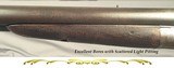 J & W TOLLEY 12 BORE FULL RIFLED DOUBLE- UNDERLEVER REBOUNDING HAMMERS- 26" STEEL Bbls.- EXC BORES with LIGHT PITTING- SOLID WOOD & MECHANICS - 6 of 6