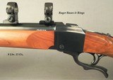 RUGER #1-V 25-06 REM. VARMINTER- OVERALL 99% ORIG. COND. EXCEPT FOR SMALL SPOTS on the RECEIVER- 24" HEAVY Bbl.- FACTORY BASES & RINGS- BORE is N - 2 of 6