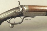 MANTON & Co. 10 BORE EXPRESS- EXC. PLUS FULL RIFLED BORES THAT ARE 9 - 9.5%- 26 1/4" DAMASCUS Bbls.- PROVED in LONDON- 10 Lbs. 4 Oz.- 2 7/8" - 3 of 7