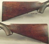 MANTON & Co. 10 BORE EXPRESS- EXC. PLUS FULL RIFLED BORES THAT ARE 9 - 9.5%- 26 1/4" DAMASCUS Bbls.- PROVED in LONDON- 10 Lbs. 4 Oz.- 2 7/8" - 5 of 7