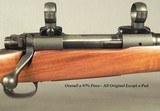 WINCHESTER 30-06 MOD 70 PRE-64 FEATHERWEIGHT- MADE in 1963- OVERALL a 97% PIECE- ORIG EXCEPT a PAD- BORE is NEW- A SELDOM USED MOD 70- BASES & RINGS - 2 of 5