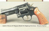 SMITH & WESSON 357 MAGNUM MODEL 28-2 HIGHWAY PATROLMAN- REMAINS UNFIRED- MADE in 1968- PINNED 4" BARREL- ONE FAMILY GUN- 99.5% BLUE - 1 of 2