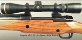 BOB EMMONS 375 WEATHERBY MAG TOTAL CUSTOM- FN MAUSER ACTION- 1/4 RIB with INTEGRAL SCOPE BASE- QD MOUNTS- 2.5 x 8 LEUPOLD- ACCURATE RIFLE- 98% COND. - 3 of 6
