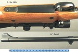 BOB EMMONS 375 WEATHERBY MAG TOTAL CUSTOM- FN MAUSER ACTION- 1/4 RIB with INTEGRAL SCOPE BASE- QD MOUNTS- 2.5 x 8 LEUPOLD- ACCURATE RIFLE- 98% COND. - 6 of 6