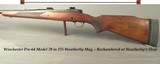 WINCHESTER 375 WEATHERBY MAG.- PRE-64 MOD 70 THAT WAS RECHAMBERED by WEATHERBY FROM a 375 H&H & so MARKED- DOUBLE CROSS BOLTS- EXC. BORE- TOUGHENED UP - 1 of 6