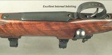 RIGBY 275 (7 x 57 Mauser)- 1951 LONDON RIGBY- MAUSER ACTION- ORIG. CANVAS TRUNK CASE- TALLEY Q D LEVER BASES & 1" RINGS- OPEN SIGHTS- 97% - 5 of 7