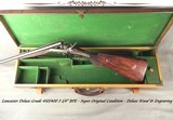 LANCASTER 450/400 3 1/4" BPE- DELUXE GRADE- SUPERB ORIG. COND.- FULLY ENGRAVED- DELUXE WOOD- ACCURATE- MADE 1884 for NAWAB of BAHAWALPUR- NICE
